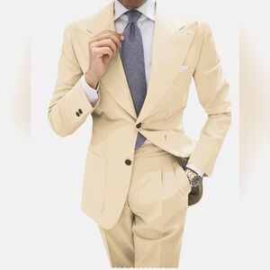 NWOT Mens tan suit (jacket and pants)